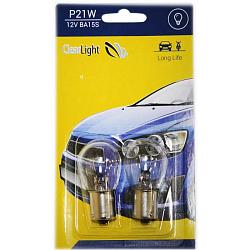 Лампа галоген ClearLight P21W  BA15S CL-P21W