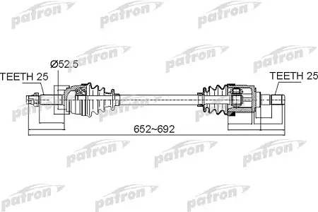 PDS0503 Полуось
