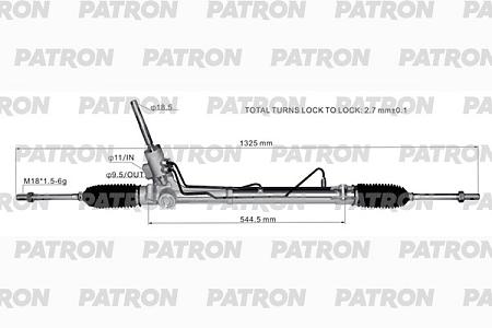 PSG3129 Рейка рулевая