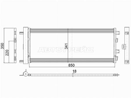 Радиатор кондиционера Chevrolet Silverado 19- / GMC Sierra 18-
