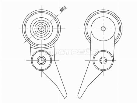 Ролик ремня ГРМ натяжной MMC 4D56 05-