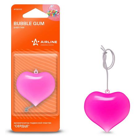 AIRLINE AFSE002 Ароматизатор подвесной "Сердце" Бабл гам