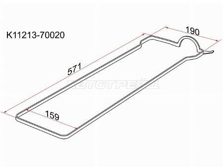 Прокладка клапанной крышки TY 1G-FE 88-98