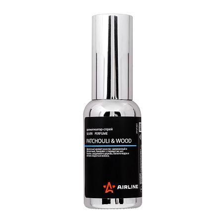 Ароматизатор-спрей "SILVER" Perfume PATCHOULI & WOOD 30мл (AFSP263)