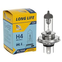 Лампа галоген ClearLight H4 LongLife 1шт, картон 12V ,60/55W MLH4LL