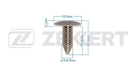 Клипса крепёжная Honda (миним. кол-во заказа 10 шт) be-3823