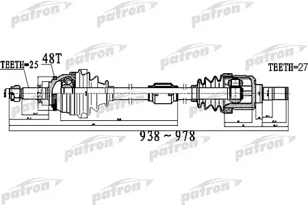 PDS0500 Полуось