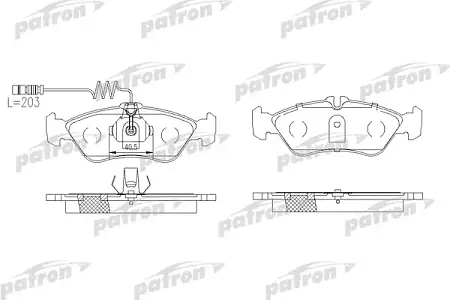PBP1045 Колодки тормозные дисковые