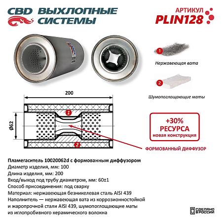 Пламегаситель PLIN128