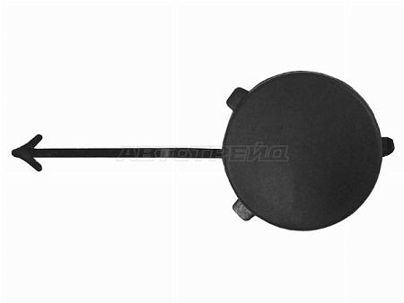 Заглушка под крюк Peugeot 307 05-08 (Спереди)