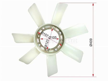 Крыльчатка вентилятора TOYOTA 2L#,3L