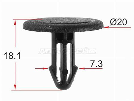 Клипса обшивки кузова HONDA (1 шт.)