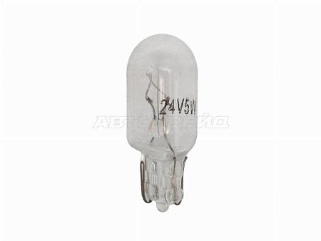 Лампа (W5W (T10)/ Галоген/ 24V 5W)