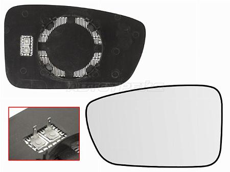 Полотно зеркала Hyundai Sonata 09-14 (Слева/ Обогрев/ сферическое)