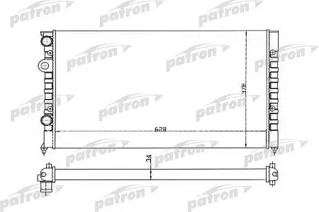 PRS3374 Радиатор системы охлаждения