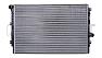 Радиатор охлаждения двигателя Skoda Yeti (5L) 09- VW Beetle 12- Caddy IV 15- Golf VI 13- Jetta I mk-1607