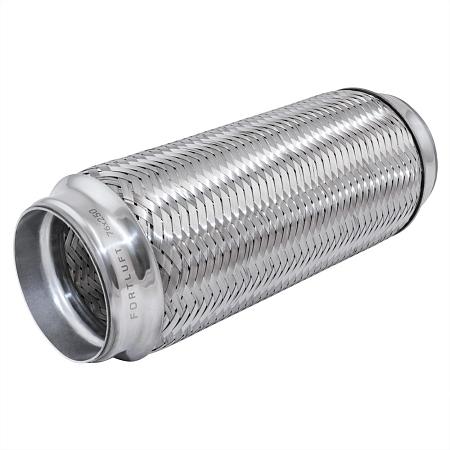 Гофра глушителя FORTLUFT Inner Braid 4х слойная нержавеющая сталь 76x250
