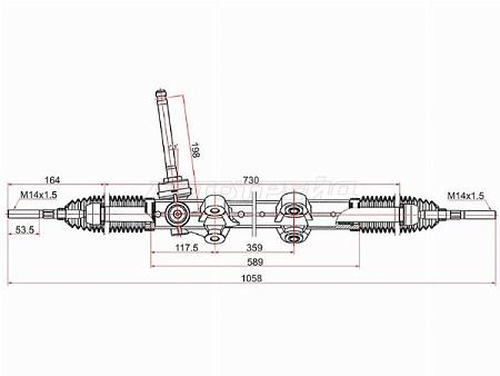 Рейка рулевая HYUNDAI I30 07-12/KIA CEED 06-