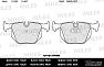 E110095 Колодки тормозные BMW X3 E83/X5 E53/3 E46/RANGE ROVER 02- задние SemiMetallic