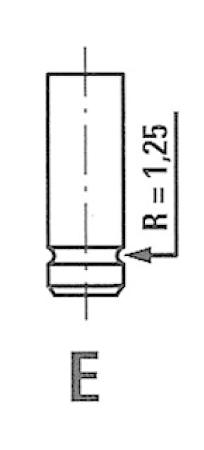 Клапан впускной fiat brava/marea 1.6 r4780/scr