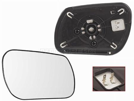Полотно зеркала Mazda 3 03-09 (Справа/ Обогрев)