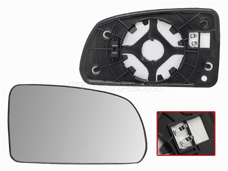 Полотно зеркала Kia Rio 05-09 (Справа/ Обогрев)