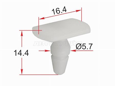 Клипса уплотнителя двери MERCEDES (1 шт.)