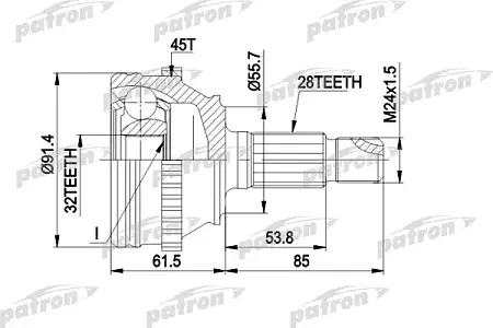 ШРУС PCV1090