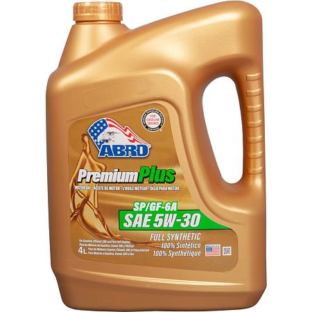 ABRO Масло моторное Premium Plus Full Synthetic (синтетика) SAE 5W30 4л MO-FS-5-30-SP-4L