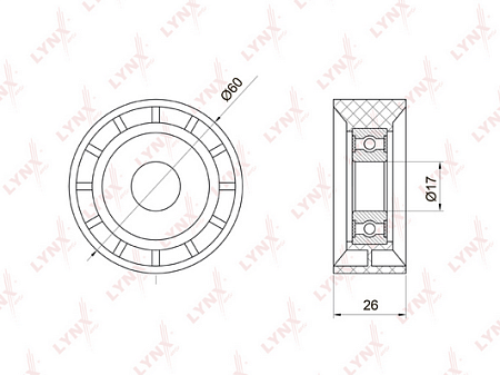 Натяжитель ремня приводного RENAULT LOGAN/SANDERO 09- PT-3270