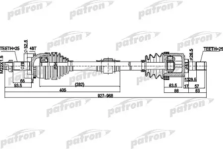 PDS0505 Полуось