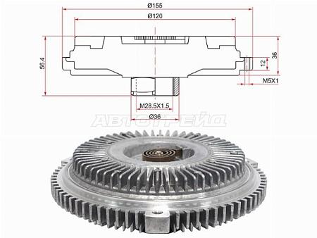 Вискомуфта MERCEDES ML-CLASS W163 98-05