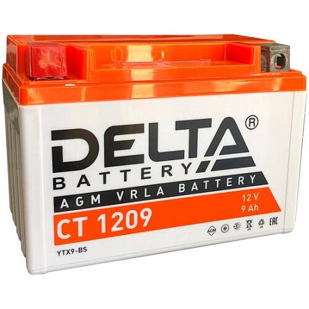 Аккумулятор DELTA мото AGM 9 А/ч YTX9-BS CT 1209