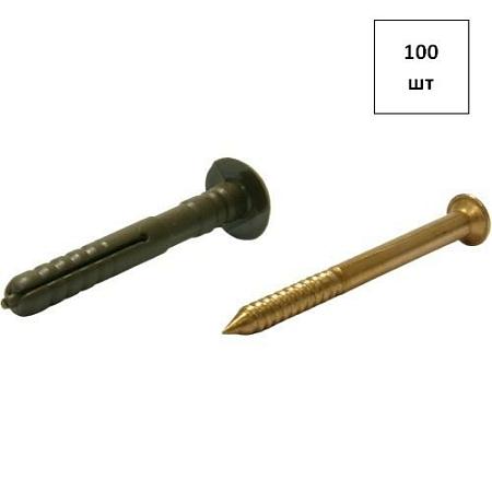 Дюбель-гвоздь HCX TB VR 6х35 (медн.самор.) нейл. 100шт FORTLUFT sts021273