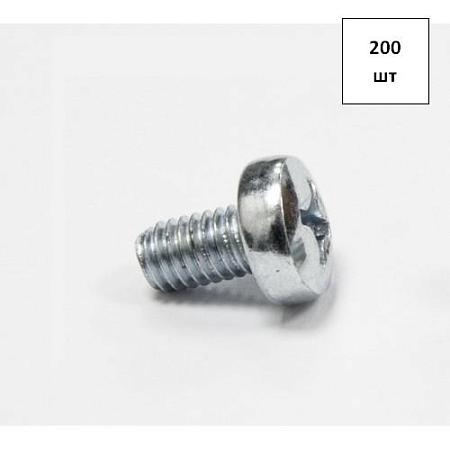 Винт 6х35 полукр.гол. DIN 7985 A2 200шт FORTLUFT sts012059