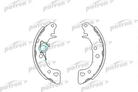 PSP232 Колодки тормозные барабанные