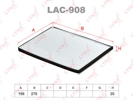 Фильтр салона SUZUKI GRAND VITARA 05- LAC-908