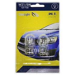 Лампа галоген ClearLight W21/5W ,блистер 2шт CL-W21/5W-12V 2B