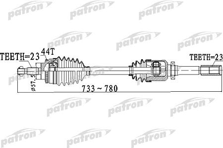 PDS0263 Полуось