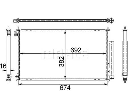 Конденсер кондиционера HONDA ACCORD ac467001s
