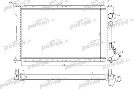 PRS3041 Радиатор системы охлаждения