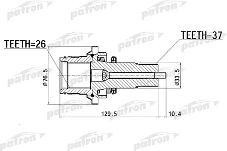 PDSV012 Вал приводной