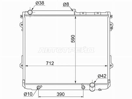 Радиатор Toyota Land Cruiser (J200) 07-21