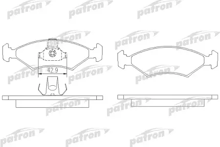 PBP1081 Колодки тормозные дисковые