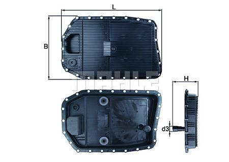 Поддон масляный АКПП BMW E90/60/65 с фильтром HX154