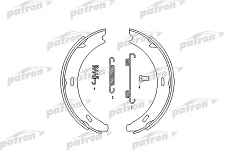 PSP196 Колодки тормозные барабанные