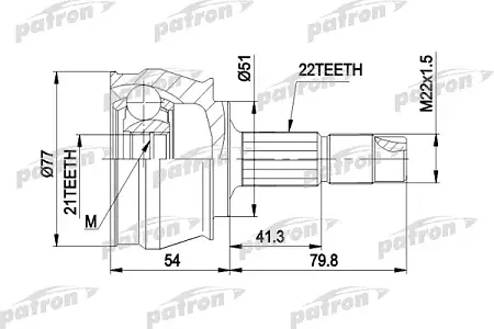 ШРУС PCV1296