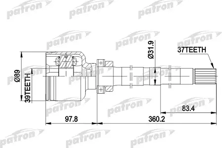 ШРУС PCV3013