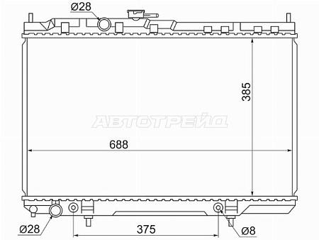 Радиатор Nissan Almera Classic 06-12