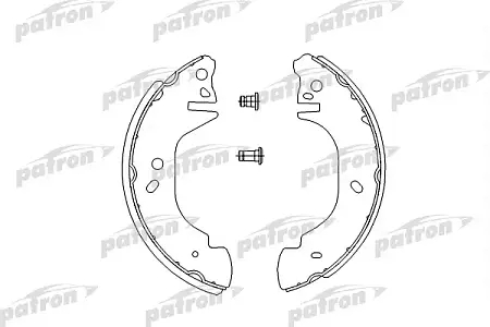PSP542 Колодки тормозные барабанные